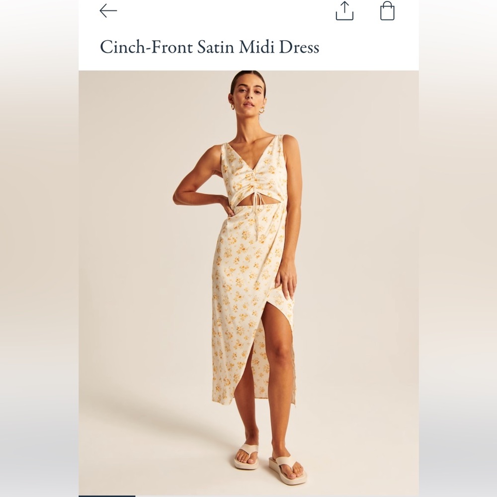 NWT Abercrombie & Fitch floral midi dress